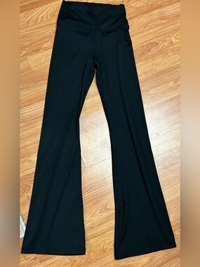PINK Victoria's Secret Black High Waisted Flare Leggings Pants Regular Small S